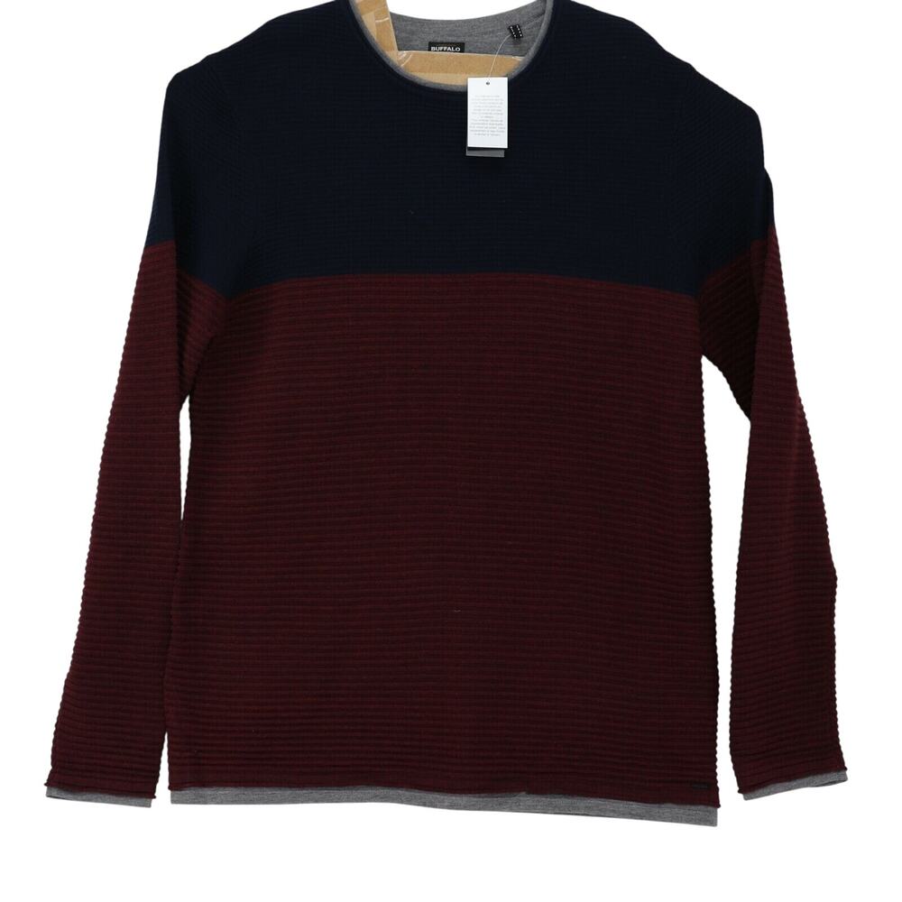 Buffalo‎ David Bitton Warib Striped Ripple Mens Sweater Fico M